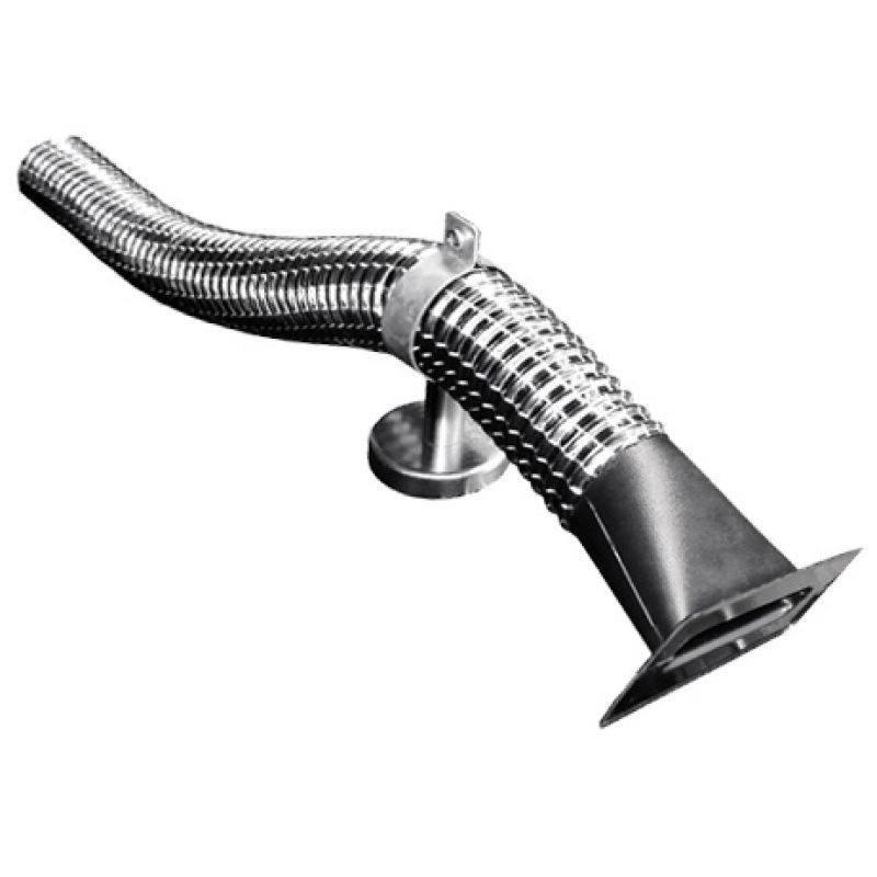 Captatore fumi rettangolare 140x45mm +tubo 5m per BigErgo